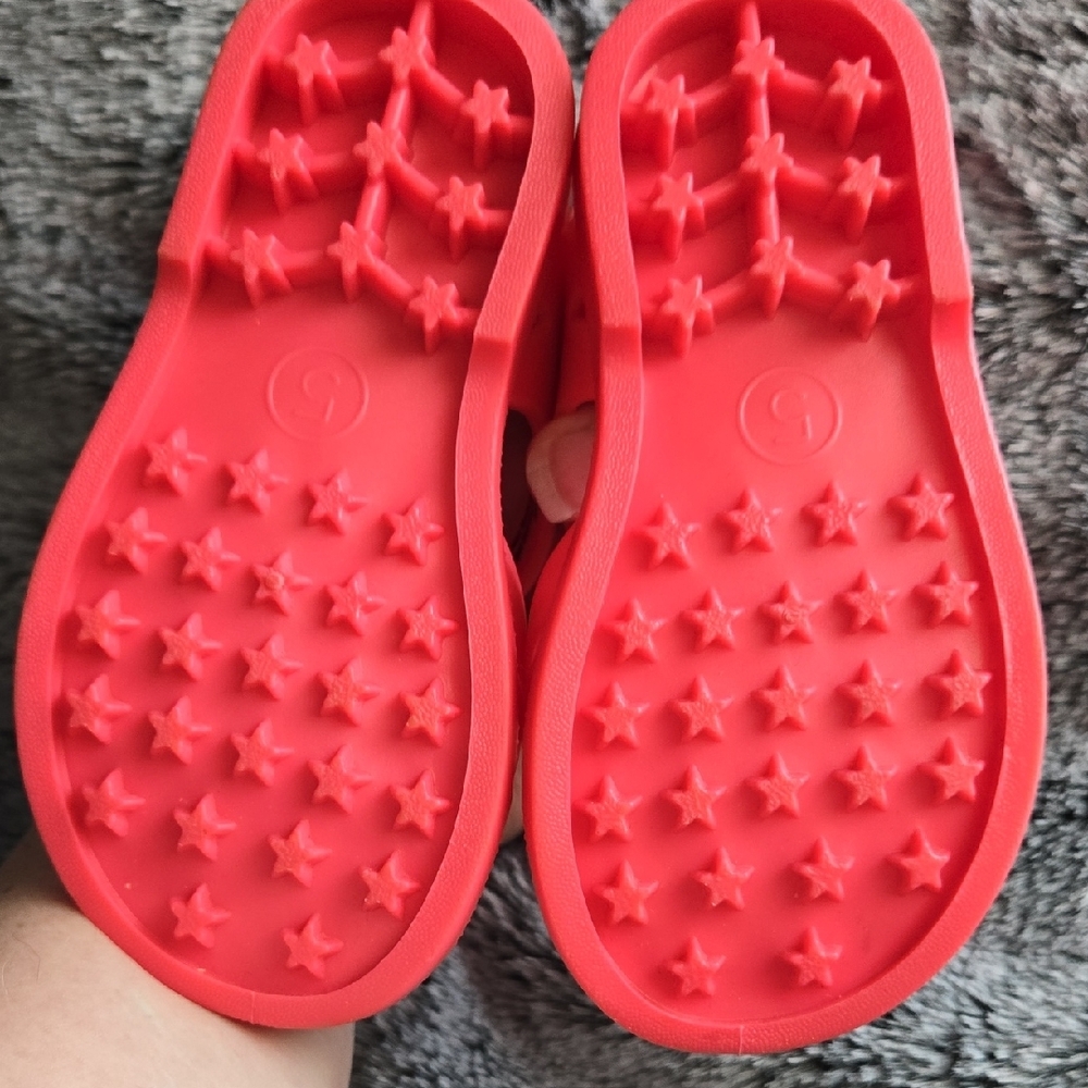 Cat & Jack Kids Neon Pink Sandals - Picture 3 of 6